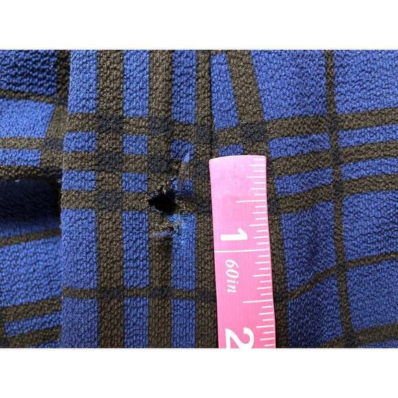 Thakoon Dress Plaid Button Front Long Sleeve A-Line Shirtdress Blue 4 - Picture 8 of 11